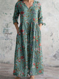 Women's Retro Floral Print Dress