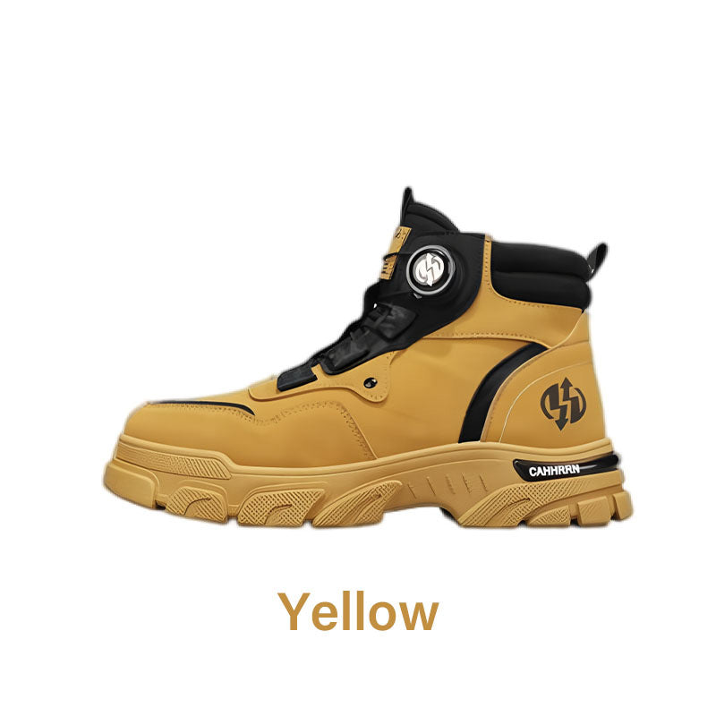 ⏰Men's outdoor swivel buckle work shoes(Waterproof, Anti-slip,Comfortable and Breathable)
